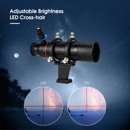 SVBONY SV208 Astronomical Telescope Finder Scope W/ Illuminated 8x50 Straight-Through Correct Image