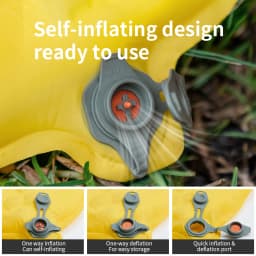 Naturehike Feather Bone 3.6R Ultralight Self-Inflating Mat Outdoor Moistureproof Pad Portable Foldable Camp Inflatable Cushion