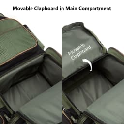 Bassdash Army Green Tactical Backpack Fishing Tackle Shoulder Bag With Protective Rain Cover SD2