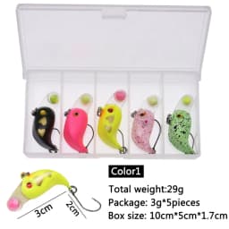 JYJ 1 box small hard fishing ABS plastic lure bait surface minnow sinking lure wobbler for bass perch bream fishing tackle