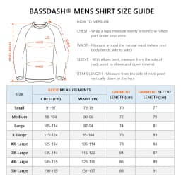 Bassdash FS13M Men's Hunting Camo Performance Long Sleeve Shirt Fishing UPF50+