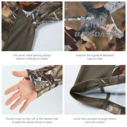 Bassdash FS13M Men's Hunting Camo Performance Long Sleeve Shirt Fishing UPF50+