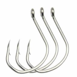 500pcs Fishing Hook Jigging Eyed Head Bright Tin Jighead Fishhook Rustproof for Pike Tuna Bass Sea Fishing Accessory Goods Pesca