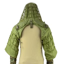 ROCOTACTICAL Tactical Ghillie Suit Breathable Ghillie Viper Hood with 3D Leafy Stripes Sniper Coat for Wargame, Hunting, CS