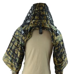 ROCOTACTICAL Tactical Ghillie Suit Breathable Ghillie Viper Hood with 3D Leafy Stripes Sniper Coat for Wargame, Hunting, CS