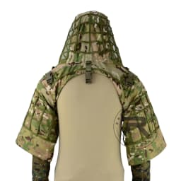 ROCOTACTICAL Tactical Ghillie Suit Breathable Ghillie Viper Hood with 3D Leafy Stripes Sniper Coat for Wargame, Hunting, CS