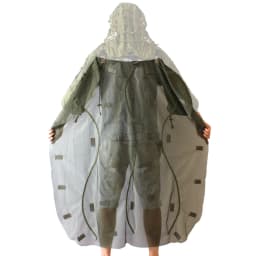 ROCOTACTICAL Tactical Ghillie Suit Breathable Ghillie Viper Hood with 3D Leafy Stripes Sniper Coat for Wargame, Hunting, CS