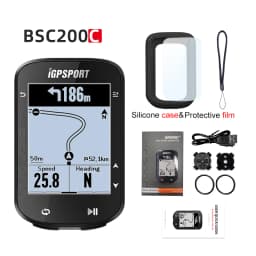 IGPSPORT BSC200 GPS Bike Computer Portuguese ANT+ Cycling Waterproof Bicycle Route Navigation Wireless Odometer