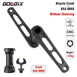 GOLDIX CNC ROAD Cranks Arms Bicycle Crankset BSA BB92 Gravel ROAD Crank 170/175mm Chainring Crown 50-34T for Carbon Fiber Frame