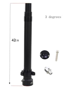 SILVEROCK-Folding Bike Carbon Stem Bike Headtube 28.6mm for FNHON DAHON Folding Bike, Handlebar Stem, 330mm, 350mm, 370mm, 420mm