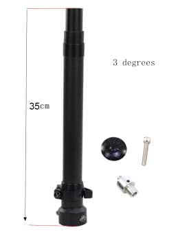 SILVEROCK-Folding Bike Carbon Stem Bike Headtube 28.6mm for FNHON DAHON Folding Bike, Handlebar Stem, 330mm, 350mm, 370mm, 420mm
