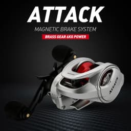 Baitcasting Reel Ratio 6.4:1 Max Drag 6KG Freshwater Magnetic Brake System Ultralight Fishing Reel High Quality