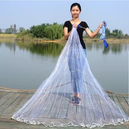 Finefish Catch Little Fish Net 7-8mm Small Mesh Hole Cast Net Sardines Fishing Network USA Hand Throw Cast Net Outdoor Tool