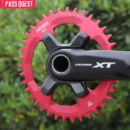 PASS QUEST 96BCD OVAL Road Bike Narrow Wide Chainring 30-42T Chain Wheel Black Bicycle Accessories