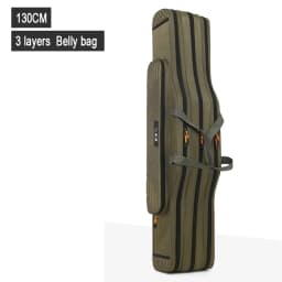 Fishing Tackle Bag 2-4 Layer 130cm Fishing Rod Carrier Lightweight Fish Pole Lure Reel Tools Box Waterproof Storage Durable Case