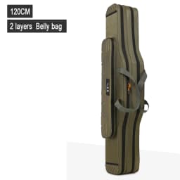 Fishing Tackle Bag 2-4 Layer 130cm Fishing Rod Carrier Lightweight Fish Pole Lure Reel Tools Box Waterproof Storage Durable Case