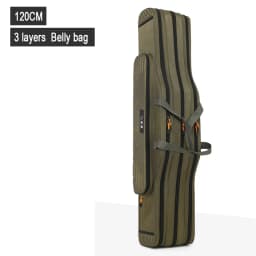 Fishing Tackle Bag 2-4 Layer 130cm Fishing Rod Carrier Lightweight Fish Pole Lure Reel Tools Box Waterproof Storage Durable Case