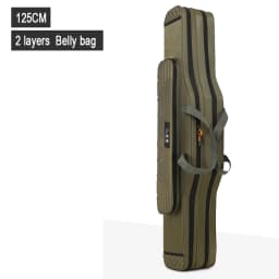 Fishing Tackle Bag 2-4 Layer 130cm Fishing Rod Carrier Lightweight Fish Pole Lure Reel Tools Box Waterproof Storage Durable Case