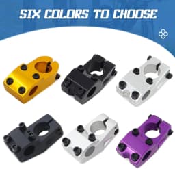 ZUKKA 22.2mm Bike Stem for BMX Bike Aluminum Alloy Fixed Gear Bicycle Stem MTB Mountain Bike Short Stem Parts For Bikes