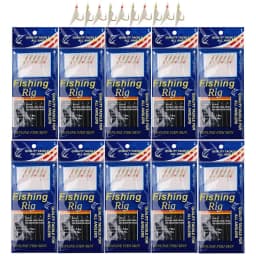 100/200Packs Saltwater Fishing lure live bait rigs Luminous Beads String hook Real Fish Skin Mackerel Small fish Sea fishing rig