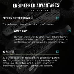 RYET Ultralight Carbon 3D Printed Saddle 190g 7*9 Bike Seating For Men Women Triathlon Road MTB Mountain Gravel Cycling Parts