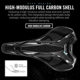 RYET Ultralight Carbon 3D Printed Saddle 190g 7*9 Bike Seating For Men Women Triathlon Road MTB Mountain Gravel Cycling Parts