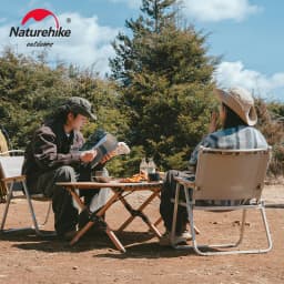 Naturehike Folding Chair FE01 Outdoor Camping Anti-Slip Picnic Ultralight Garden Park Family Travel Fishing Armrest Chairs
