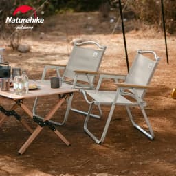 Naturehike Folding Chair FE01 Outdoor Camping Anti-Slip Picnic Ultralight Garden Park Family Travel Fishing Armrest Chairs