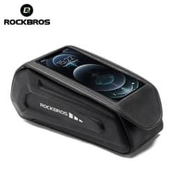 ROCKBROS Bicycle Top Tube Bag Hard Shell Anti-collision Cycling Front Tube Bag Convenient Waterproof Frame MTB Bag Reflective