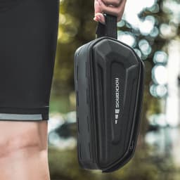 ROCKBROS Bicycle Top Tube Bag Hard Shell Anti-collision Cycling Front Tube Bag Convenient Waterproof Frame MTB Bag Reflective