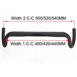 No Logo New Carbon Gravel Handlebar Big Flare Bar Cycle Cross Road Bike Handlebars 400/420mm Carbon Fiber Bicycle