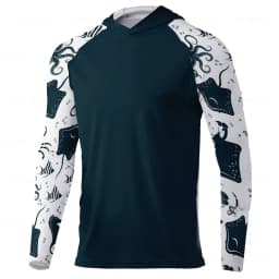 s-5xl Summer Autumn Winter Quick-Drying Long sleeved Breathable Anti-UV Sun Protection Clothes Men's hoodie Fishing Clothing