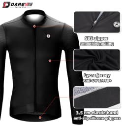 DAREVIE Man Cycling Jersey 2024 Summer Breathable Long Sleeve Men's Cycling Clothing MTB Road Anti-UV Men's Cycling Shirt