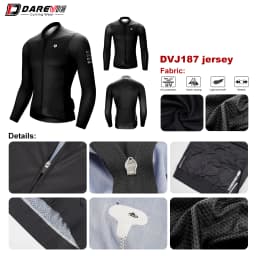 DAREVIE Man Cycling Jersey 2024 Summer Breathable Long Sleeve Men's Cycling Clothing MTB Road Anti-UV Men's Cycling Shirt