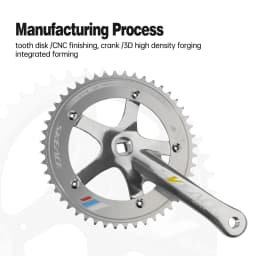 SKEACE 48T Bicycle Crankset Fixed Gear Chain Wheel BCD 144mm Spindle 110mm Racing Bike Crank Single Speed Chainring BMX Part