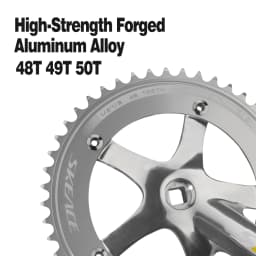 SKEACE 48T Bicycle Crankset Fixed Gear Chain Wheel BCD 144mm Spindle 110mm Racing Bike Crank Single Speed Chainring BMX Part