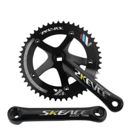 SKEACE 48T Bicycle Crankset Fixed Gear Chain Wheel BCD 144mm Spindle 110mm Racing Bike Crank Single Speed Chainring BMX Part