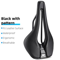 WEST BIKING Lightweight Road Bike Seat Short Nose Racing Bicycle Saddle Hollow Breathable Painless Triathlon Cycling Saddle