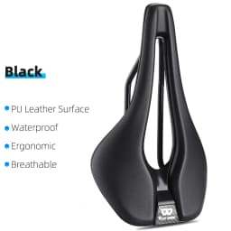 WEST BIKING Lightweight Road Bike Seat Short Nose Racing Bicycle Saddle Hollow Breathable Painless Triathlon Cycling Saddle
