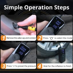 CARSUN Rechargeable Air Pump Tire Inflator Portable Compressor Digital Cordless Car Tyre Inflator For Bicycle Balls
