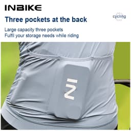 INBIKE New Pro Long Sleeve Cycling Jersey For Road Bicycles Lightweight Breathable Fabric Pockets Full Zipper Design For Women