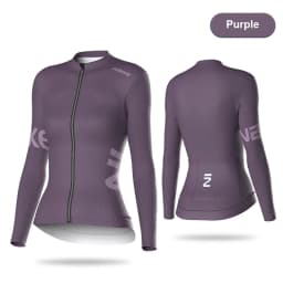 INBIKE New Pro Long Sleeve Cycling Jersey For Road Bicycles Lightweight Breathable Fabric Pockets Full Zipper Design For Women