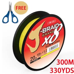 Original X8 Braided DAIWAJ-BRAID GRAND 8 stands Fishing Line Japan Monofilament PE Free Braid Scissors Lure Pesca Carp 300m