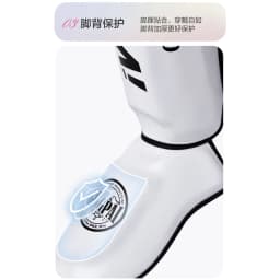 1 Pair High-Quality PU Leather Boxing Shin Guards Ankle Protector MMA Muay Thai Training Leg Warmers Light Kicking Shin Pads