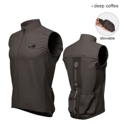 INBIKE  Men's Waterproof Cycling Sleeveless Jacket Lightweight Stackable Reflective Anti-UV Pocket Windproof Vest