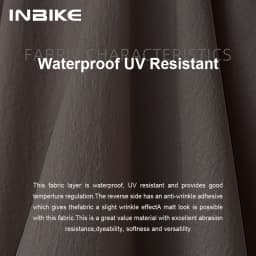 INBIKE  Men's Waterproof Cycling Sleeveless Jacket Lightweight Stackable Reflective Anti-UV Pocket Windproof Vest