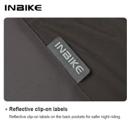 INBIKE  Men's Waterproof Cycling Sleeveless Jacket Lightweight Stackable Reflective Anti-UV Pocket Windproof Vest
