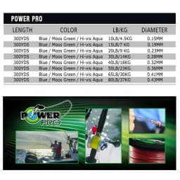 NEW POWER PRO SSV2 Braided Spectra Fishing Line - Length: 300yds, Size: 10-80lb USA PE Braid Line for Sea Fishing PESCA