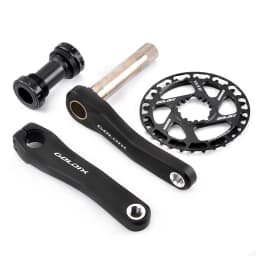 GOLDIX Children Bicycle Crankset 110mm/127mm/140mm/150mm/155mm/160mm Crank MTB Kid Crankset 28T-38T Chainring for Shimano SRAM