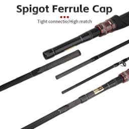 4 Sections Lure Fishing Rod Spinning/Casting Fishing Pole H Power Carbon Fiber Travel Rod Lure Weight 14-35g 1.8M/2.1M